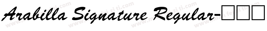 Arabilla Signature Regular字体转换